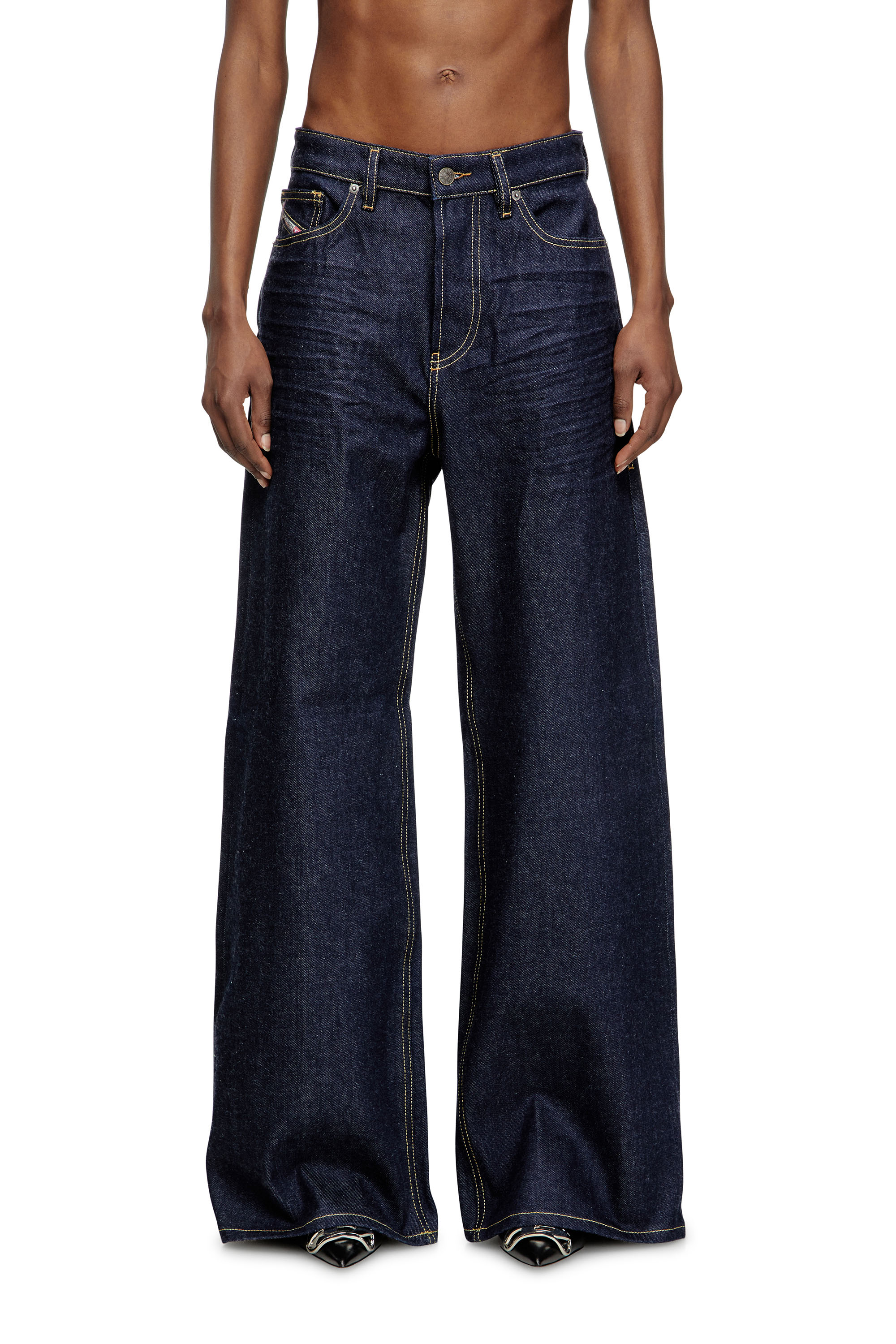 Diesel - Woman's Relaxed Jeans 1996 D-Sire 0GRDV, Dark Blue - 2